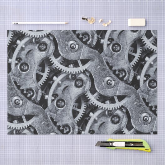 Time Piece Mechanik Seidenpapier (Handwerk)