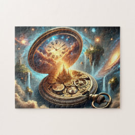 Time Portal Vintage Pocket Watch Surreal Fantasy  Puzzle