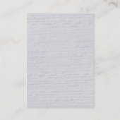 Time Share Business Card Visitenkarte (Rückseite)