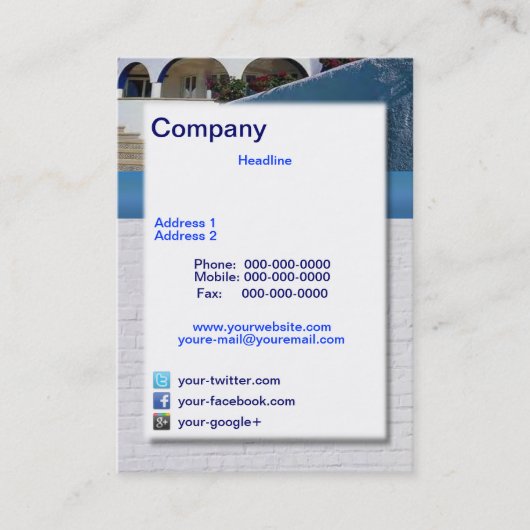 Time Share Business Card Visitenkarte (Vorderseite)