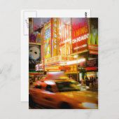 Time Square New York Postkarte (Vorne/Hinten)