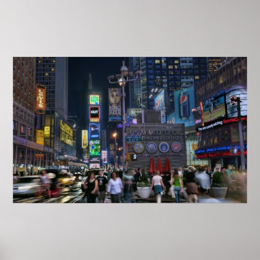 Time Square Night Poster (Vorne)