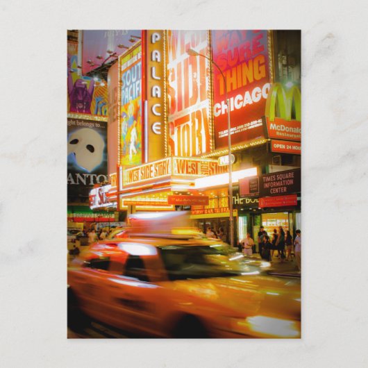 Time Square Postkarte (Vorderseite)