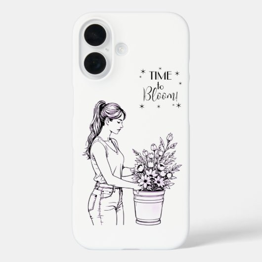 Time to Bloom Handyhülle Case-Mate iPhone Hülle (Rückseite)