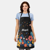 Time to bloom with your Name Schürze (Getragen)