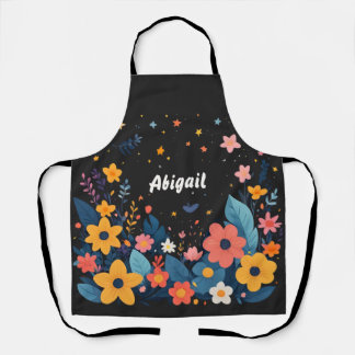 Time to bloom with your Name Schürze