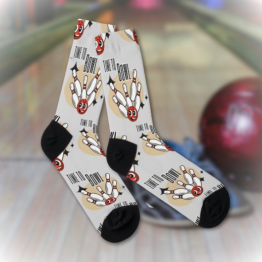 Time to Bowl Socks Socken