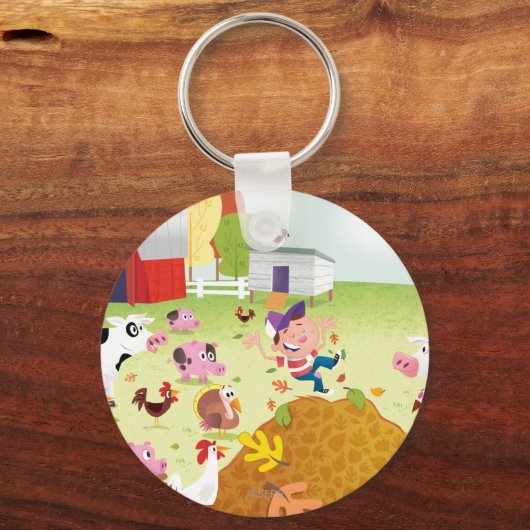 Time to Count - Farmyard Schlüsselanhänger (Vorderseite)