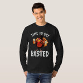 Time To Get Basted  Beer Thanksgiving Turkey 13 T-Shirt (Vorne ganz)