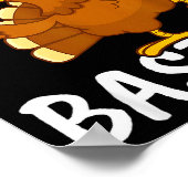 Time To Get Basted Funny Beer Thanksgiving Turkey Poster (Ecke)