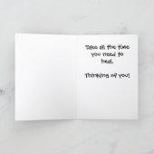 Time to Heal Get Well Card STSA-1 Karte (Innenseite)