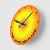 Time to Kick. Wall Clock Runde Wanduhr (Winkel)