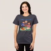 Time To Light Candles And Hearts T-Shirt Tri-Blend Shirt (Vorderseite voll)