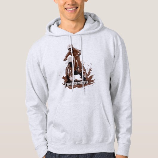 Time to Moto Dirt Bike Graphic Hoodie (Vorderseite)
