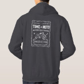 Time to Moto Motorcycle Garage Hoodie (Rückseite)
