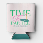 Time to Par-Tee Fun Golf Themed Bachelorette Dosenkühler (Vorderseite)