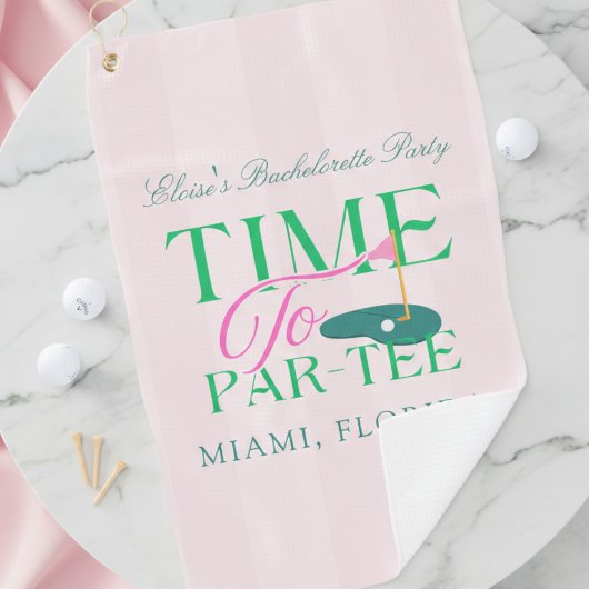 Time to Par-Tee Golf Bachelorette Golfhandtuch