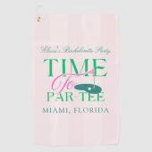 Time to Par-Tee Golf Bachelorette Golfhandtuch (Vorderseite)
