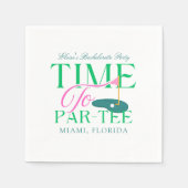 Time to Par-Tee Golf Bachelorette Serviette (Vorderseite)