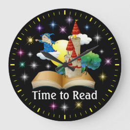 Time To Read - Literacy Wall Clock - SRF Große Wanduhr