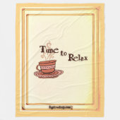 Time to Relax "Chocolate Bar" Fleece Blanket (Vorderseite)