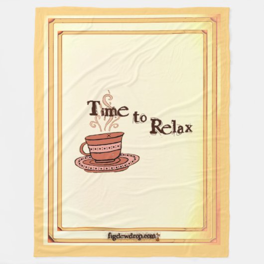 Time to Relax "Chocolate Bar" Fleece Blanket  (Vorderseite)