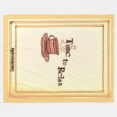 Time to Relax "Chocolate Bar" Fleece Blanket  (Vorderseite (Horizontal))
