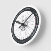 Time to Ride! Runde Wanduhr (Winkel)