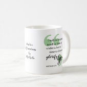 TIME TO SHINE Positiv Christian Behauptung Kaffeetasse (VorderseiteRechts)