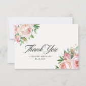 Time to spill the tea bridal shower dankeskarte (Vorderseite)