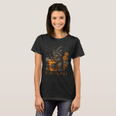 Time To Stir T Funny Raccoon Retro Halloween Anima T-Shirt (Vorne ganz)