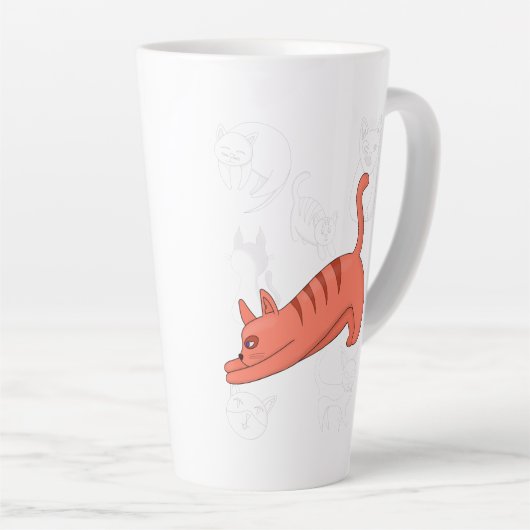 Time to Stretch Two-Tone Coffee Mug Teapot Milchtasse (Rechte Ecke)