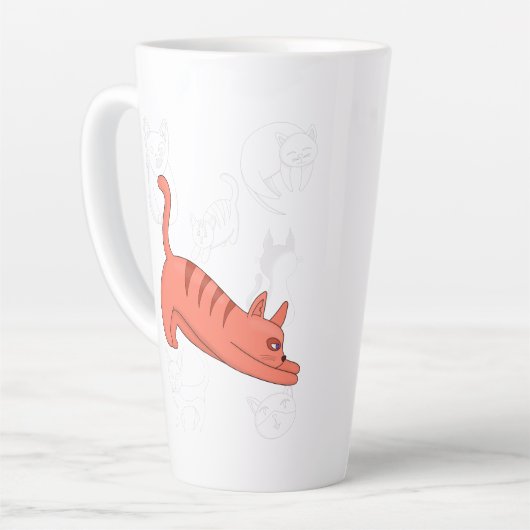 Time to Stretch Two-Tone Coffee Mug Teapot Milchtasse (Linke Ecke)