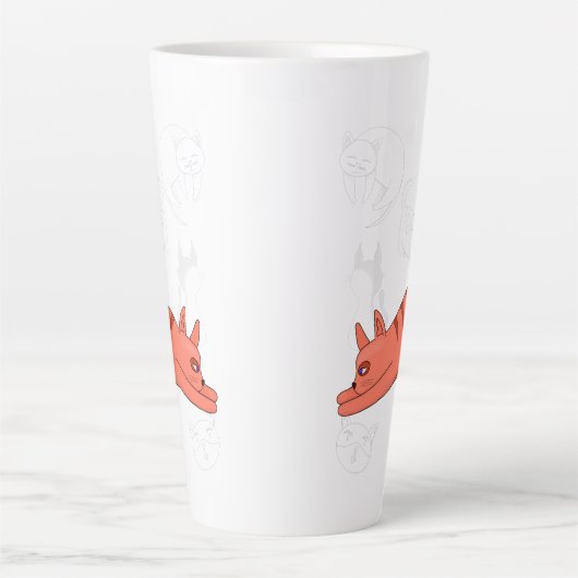 Time to Stretch Two-Tone Coffee Mug Teapot Milchtasse (Vorderseite)