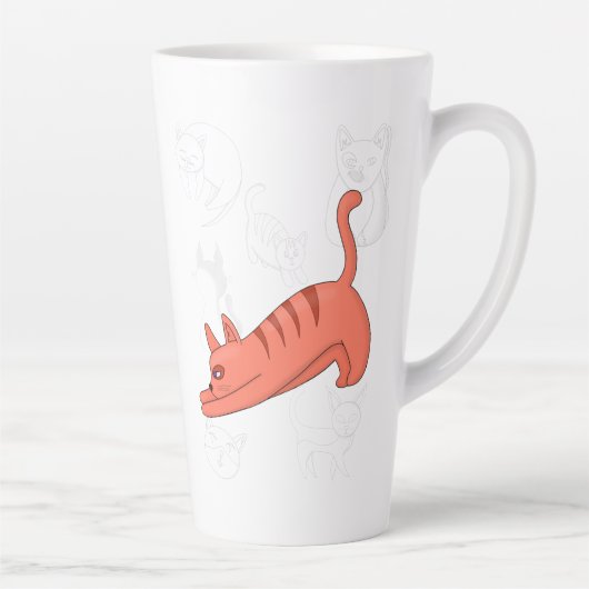 Time to Stretch Two-Tone Coffee Mug Teapot Milchtasse (Rechts)