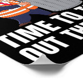 Time To Take Out The Trash Funny Trump Poster (Ecke)