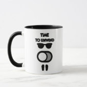 Time to Unwind Funny Relax Mode Design Tasse (Links)
