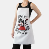 Time To Wine Wind Down Apron - Chef BBQ Gift Schürze (InSitu)