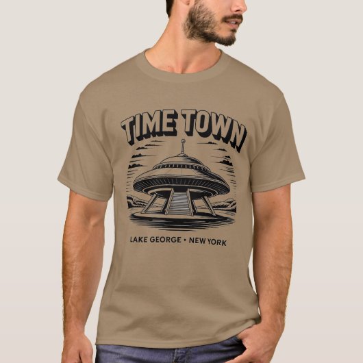 Time Town Lake George, NY Retro 80er T-Shirt (Vorderseite)