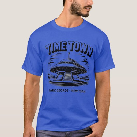 Time Town Lake George, NY Retro 80er T-Shirt (Vorderseite)