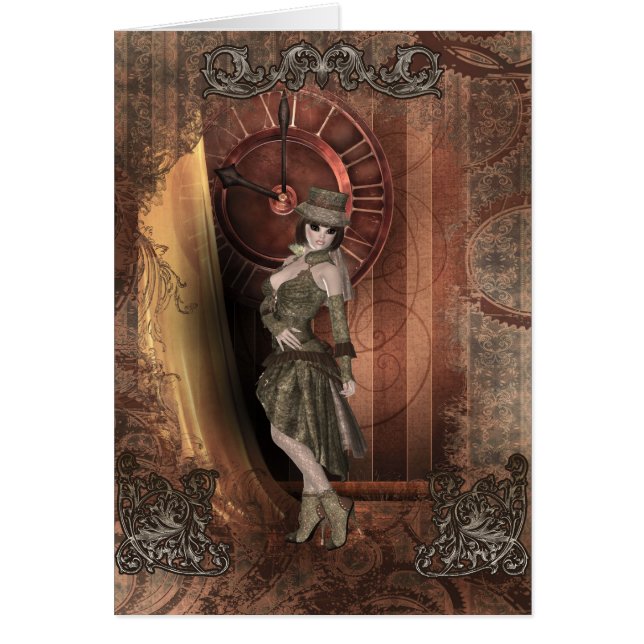 Time Traveler Steampunk Pinup (Vorne)