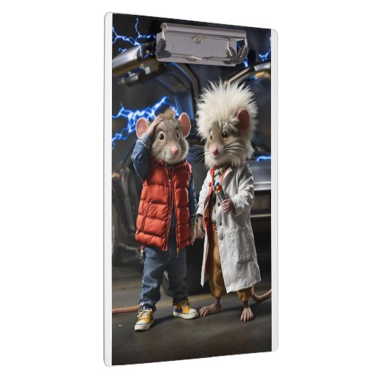Time-Traveling Mice: Back to the Future Klemmbrett (Rechts)