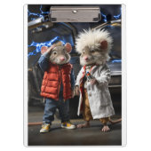 Time-Traveling Mice: Back to the Future Klemmbrett (Vorderseite)