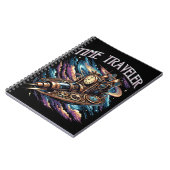 Time Traveller - Steampunk Space Adventure Notizblock (Linke Seite)