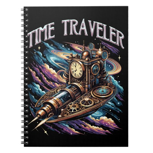 Time Traveller - Steampunk Space Adventure Notizblock (Vorderseite)