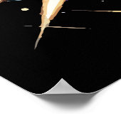 Time Traveller - Steampunk Space Adventure Poster (Ecke)