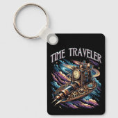 Time Traveller - Steampunk Space Adventure Schlüsselanhänger (Vorderseite)