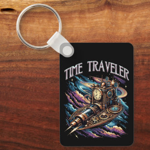 Time Traveller - Steampunk Space Adventure Schlüsselanhänger