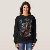 Time Traveller - Steampunk Space Adventure Sweatshirt (Vorne ganz)