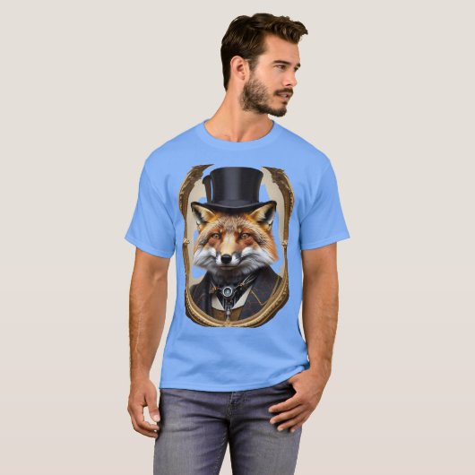 👑 Time-Travelling Fox Majesty T-Shirt (Vorne ganz)